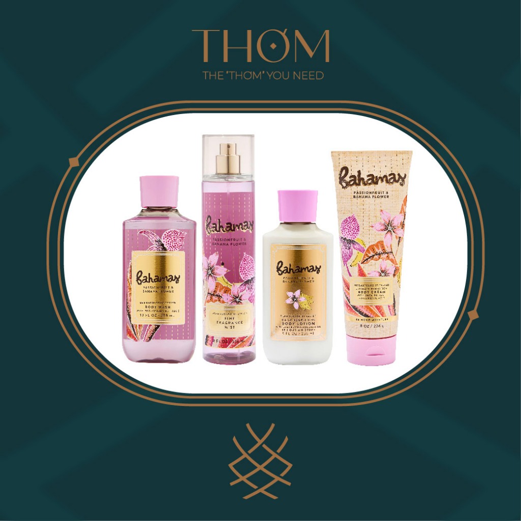BAHAMAS - PASSIONFRUIT & BANANA FLOWER | Sản Phẩm Tắm Dưỡng Xịt Thơm Toàn Thân Body Mist