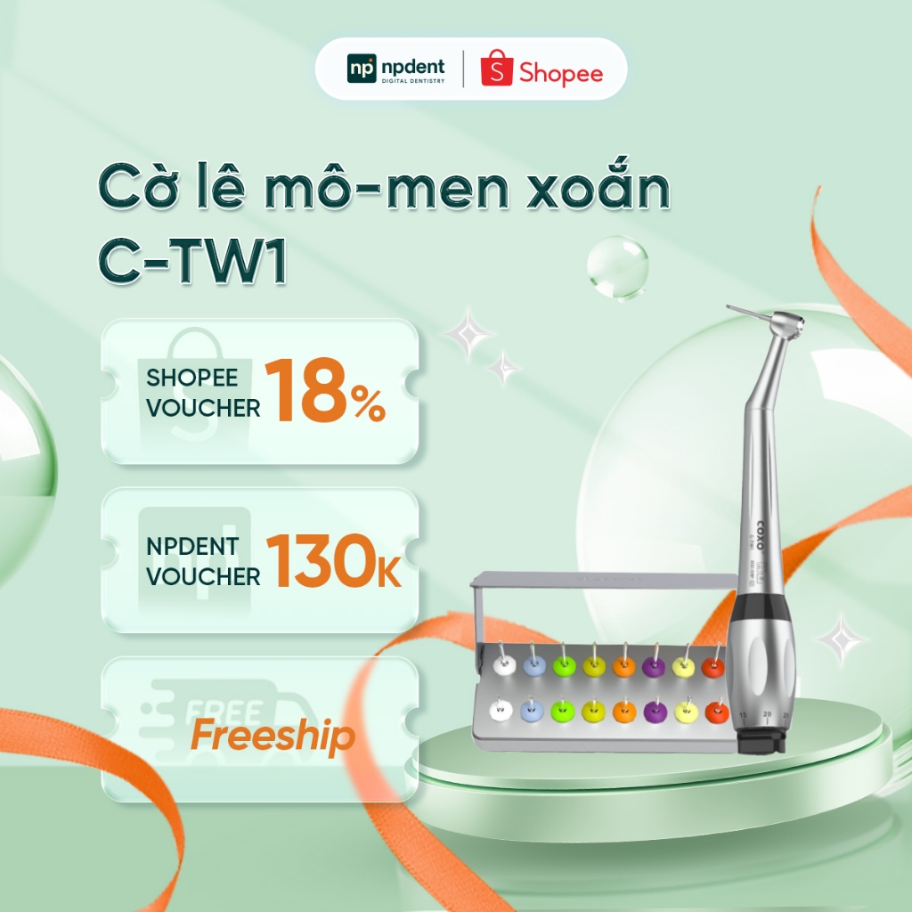 Cờ lê mô-men xoắn cấy ghép nha khoa Coxo Enpis C-TW1 NPDENT, 16 loại tua vít, phù hợp với 30 loại cấ