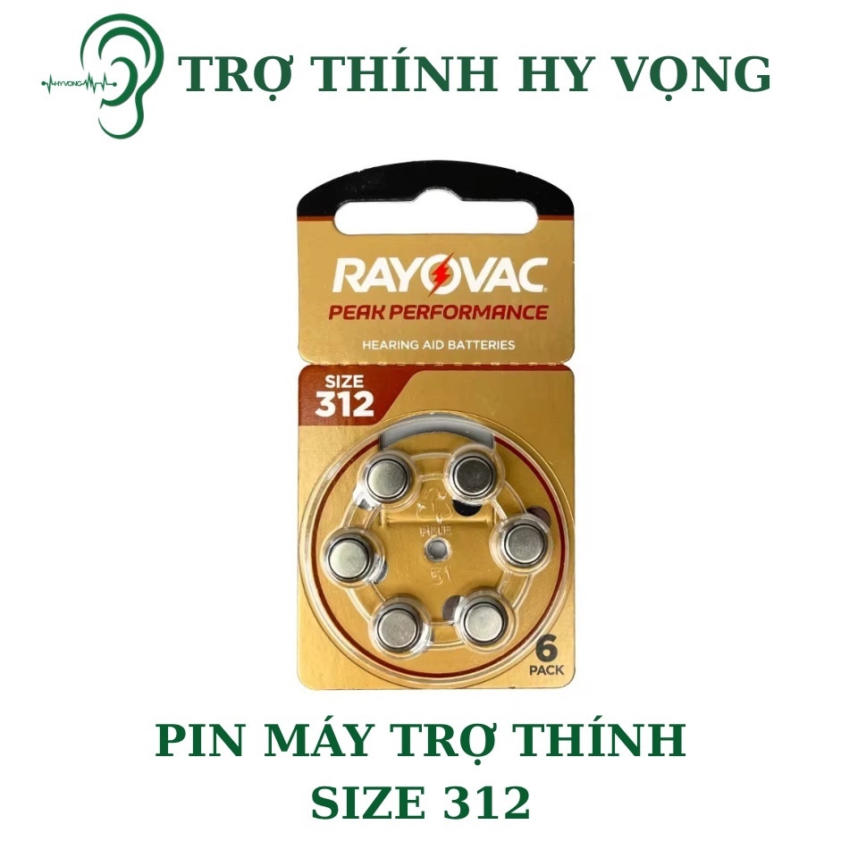 Pin máy trợ thính size 312