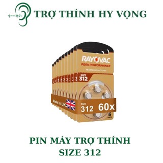 Pin máy trợ thính size 312