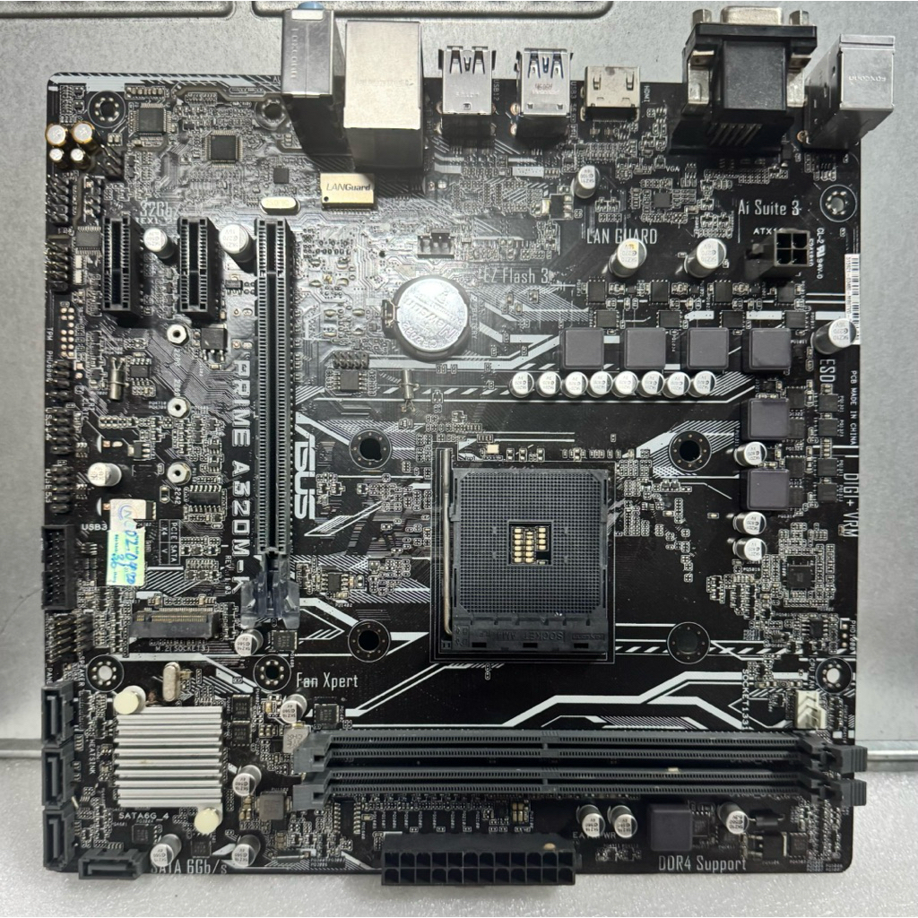 Mainboard ASUS PRIME A320M-K Socket AM4 – Hỗ Trợ AMD Ryzen DDR4, M.2 NVMe, PCIe 3.0