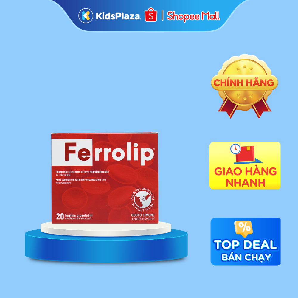 Sắt sinh học Ferrolip 20x1.8g