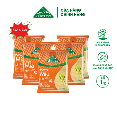 Combo 5 Túi Đường mía khoáng chất Biên Hòa 1kg/túi