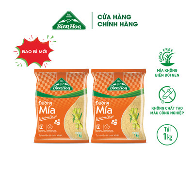 Combo 2 Túi Đường mía khoáng chất Biên Hòa 1kg/túi