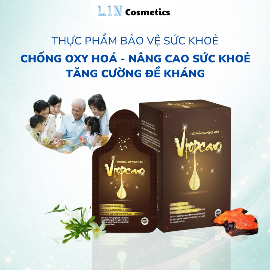 Thực phẩm bảo vệ sức khỏe, phòng ngừa ung thư, chăm sóc sức khỏe toàn diện Vtopcan