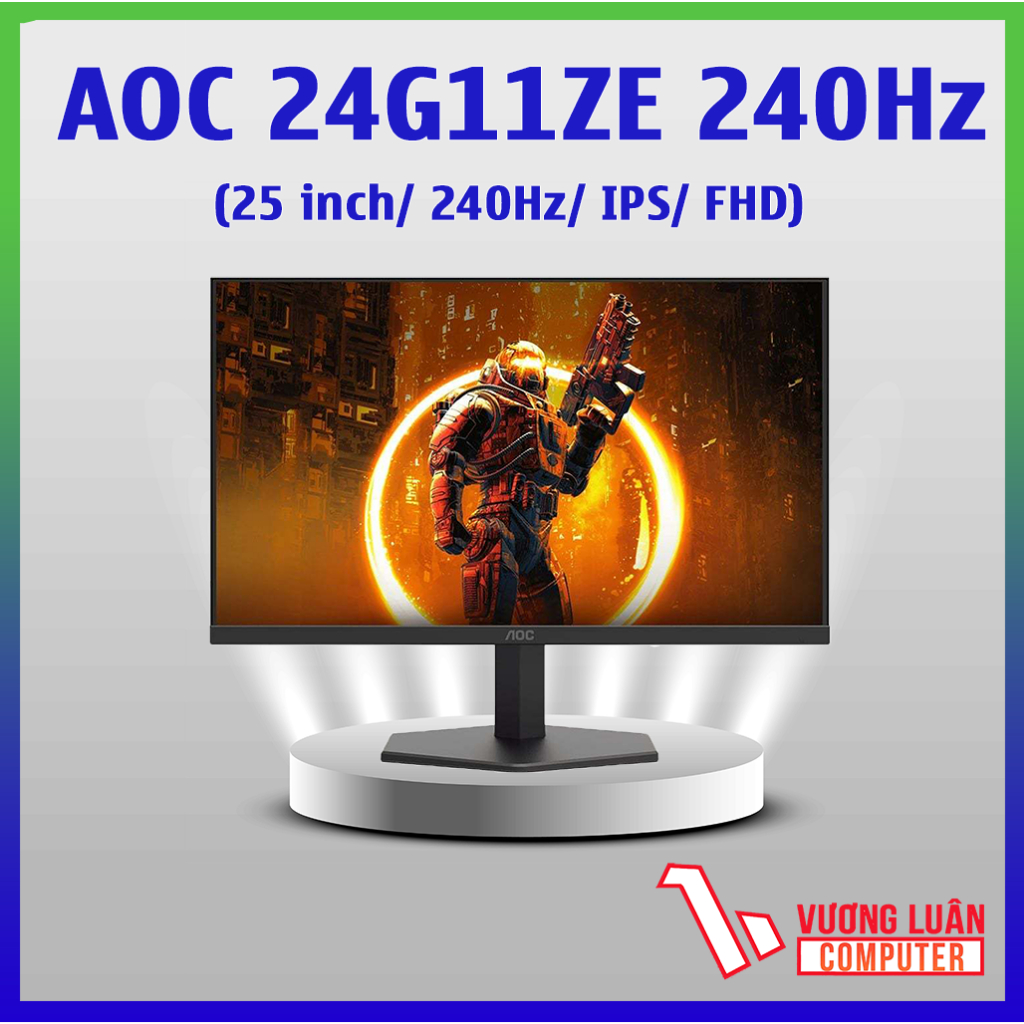 Màn hình AOC 24G11ZE 24" Fast IPS 240Hz chuyên game chính hãng full vat