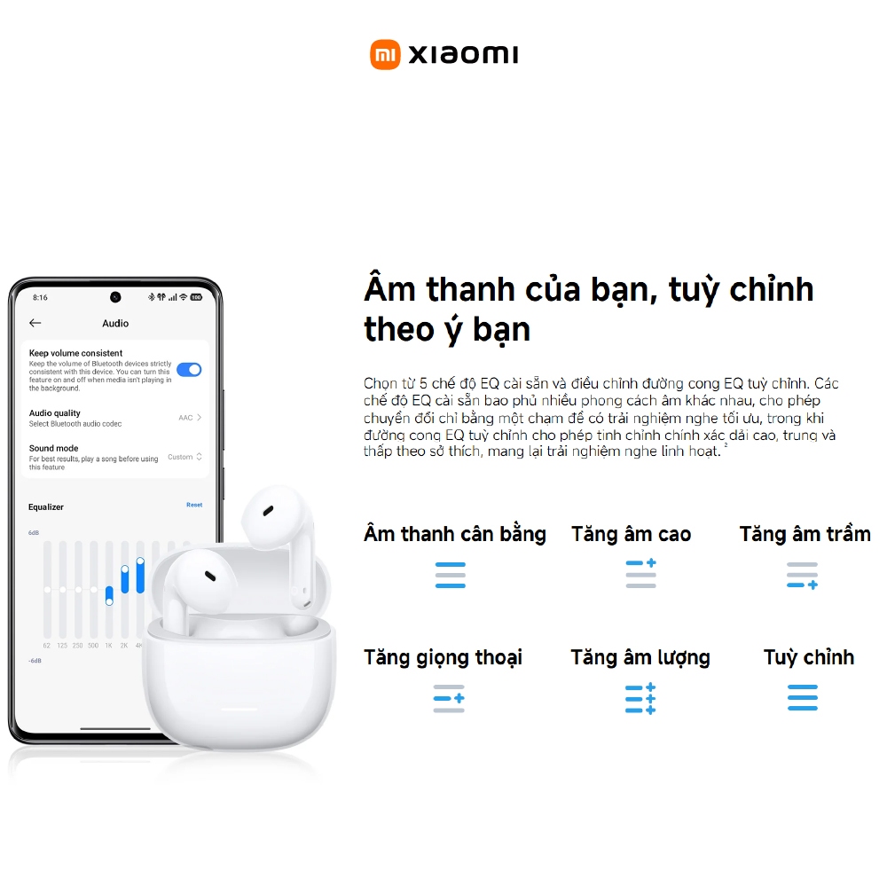 Tai nghe Bluetooth Xiaomi Redmi Buds 8 Active BHR08JTGL/ BHR08JUGL/ BHR08JPGL | BigBuy360 - bigbuy360.vn