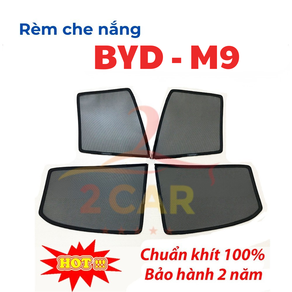 Rèm che nắng BYD M9 - Rèm loại 1 MR OTO, có hít nam châm cao cấp. Bảo hành 24 tháng
