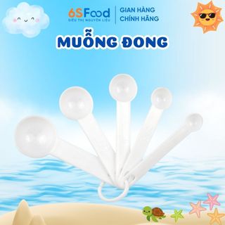 Bộ Muỗng Đong 5 Cái Dùng Để Đong Đếm Sốt, Sữa, Bơ, Cream,... - Nhà 6sFood