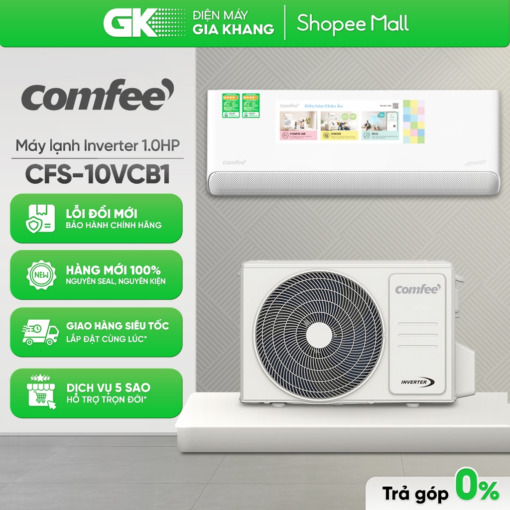 CFS-10VCB1F-V - Máy Lạnh COMFEE Inverter CFS-10VCB1 (1 Ngựa) [Freeship HCM]{GIẢM 10%}
