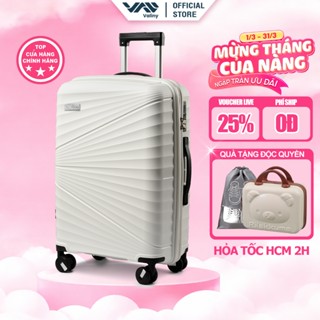 Vali Du Lịch VALINY VNY03 2 size 20/24inch Chất Liệu Nhựa PP Cao Cấp Dẻo Dai Màu Trắng  BẢO HÀNH TRỌN ĐỜI