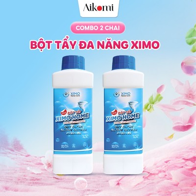 Combo 2 chai bột tẩy vết bẩn đa năng Oxy Clean Ximo Home đánh bay các loại vết ố bẩn cứng đầu 350G
