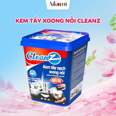 Kem tẩy sạch xoong nồi Cleanz đánh bay vết ố, vết gỉ sét, vết bám dầu mỡ lâu ngày mùi hương đào
