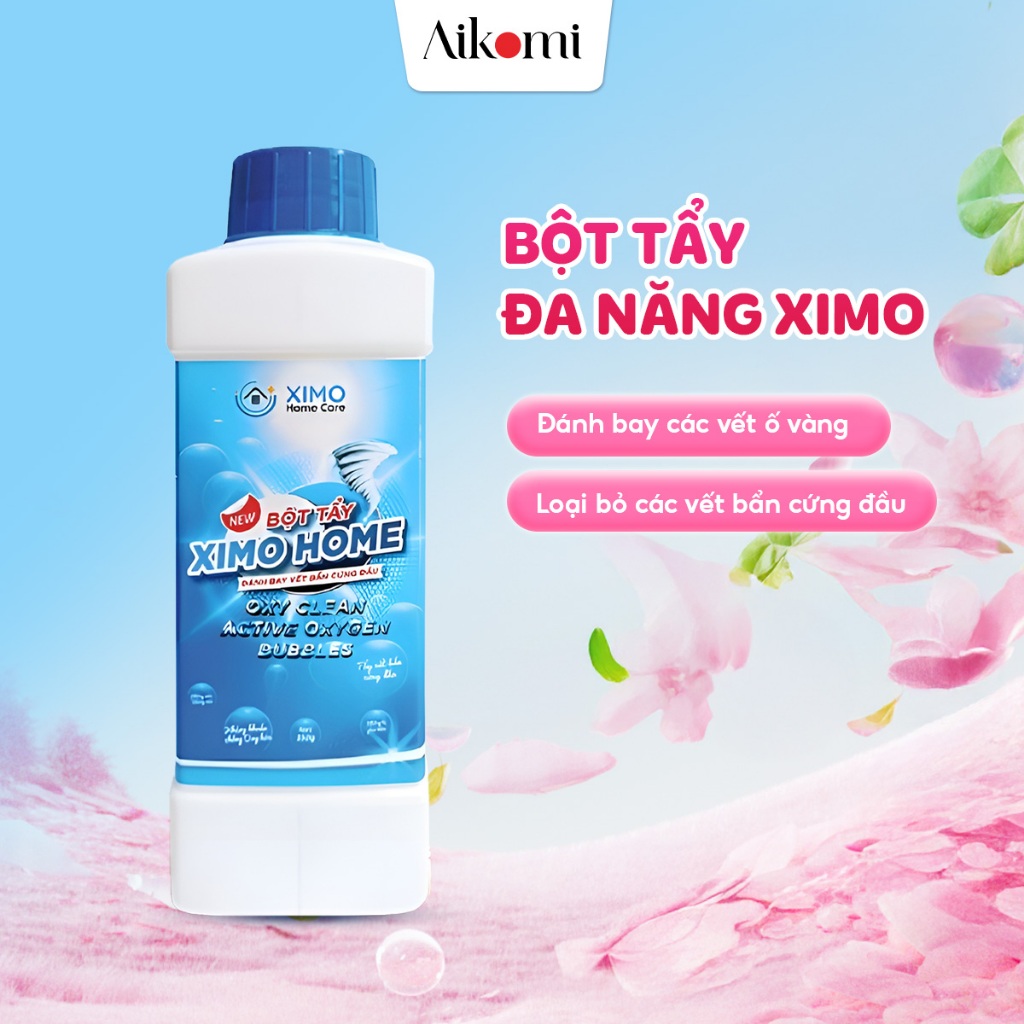 Bột tẩy vết bẩn đa năng Ximo bột tẩy trắng quần áo, đồ gia dụng - sạch như mới 350g