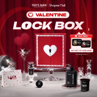 Valentine Lock Box: Sữa tắm gội 3in1 350ml & Nước hoa nam hương gỗ 30ml & Nến thơm 110gr Rhys Man