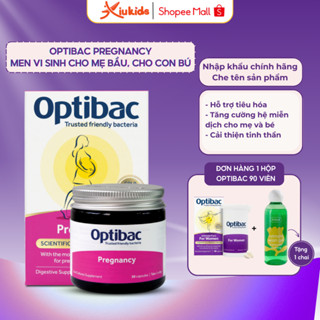Men Vi Sinh Optibac Pregnancy - Dành Cho Mẹ Bầu & Cho Con Bú, Cải Thiện Tiêu Hóa, Miễn Dịch, Hộp 30 Viên