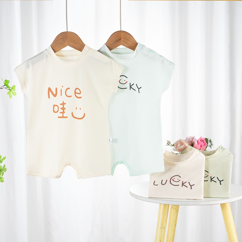 Bộ Áo liền quần ngắn tay cho bé trai và bé gái sơ sinh từ 3-12kg, nhiều màu lựa chọn- BD03