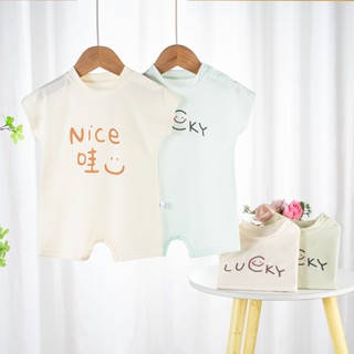 Bộ Áo liền quần ngắn tay cho bé trai và bé gái sơ sinh từ 3-12kg, nhiều màu lựa chọn- BD03