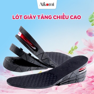 Lót giày tăng chiều cao AIKOMI L110AB đệm khí cao cấp full size cả bàn nửa bàn