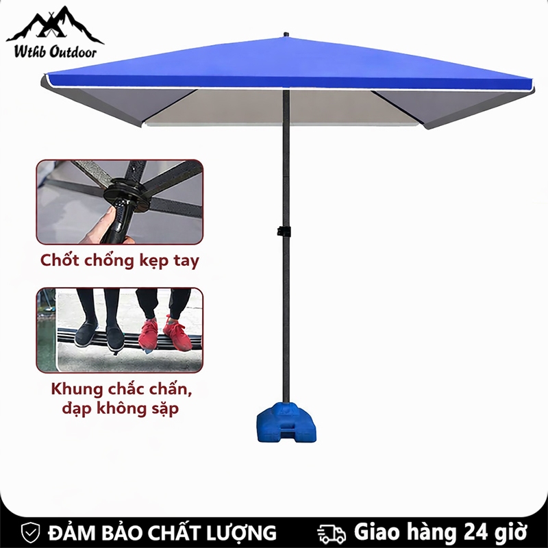 WTHB Outdoor Ô dù của người bán hàng rong,dù gấp gọn cỡ lớn dùng ngoài trời gian hàng ngoài trời, ch