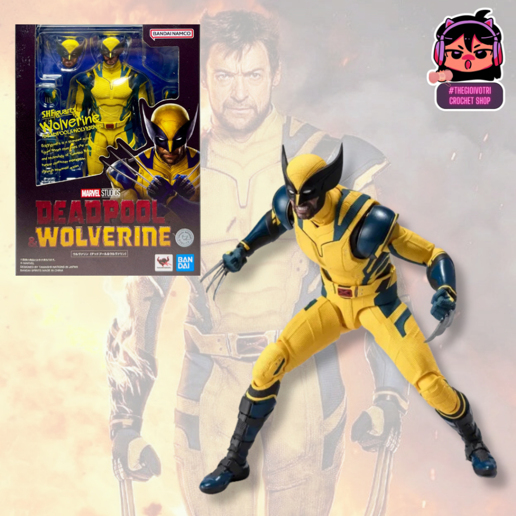 SHF BANDAI (AUTHENTIC) HIGH QUALITY ACTION FIGURE "WOLVERINE - DEADPOOL 3" (2ND - FULLBOX)