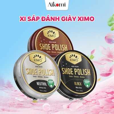 Xi đánh giày XIMO Shoe Polish dạng sáp giúp đánh bóng, bổ sung màu cho giày, đồ da XXI08 50ml