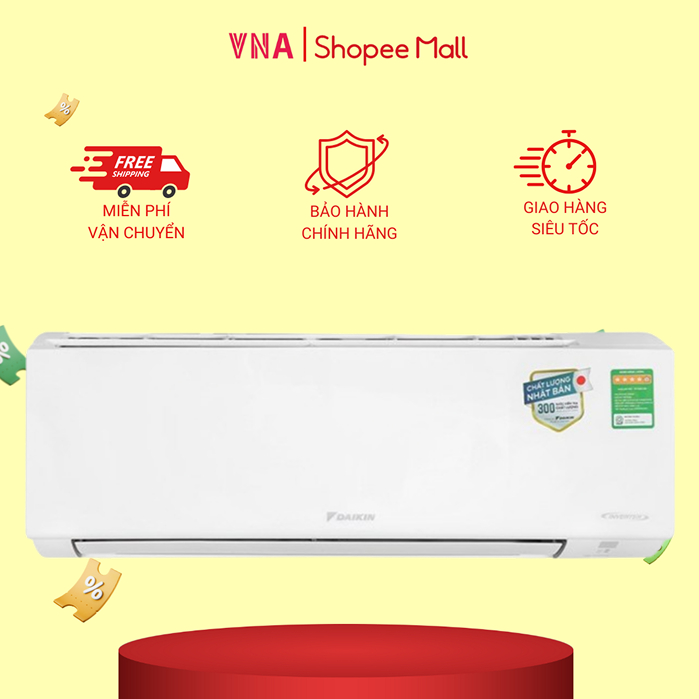 Điều hòa 2 chiều Daikin Inverter 17100 BTU FTHF50VAVMV - Bảo hành chính hãng 12 tháng