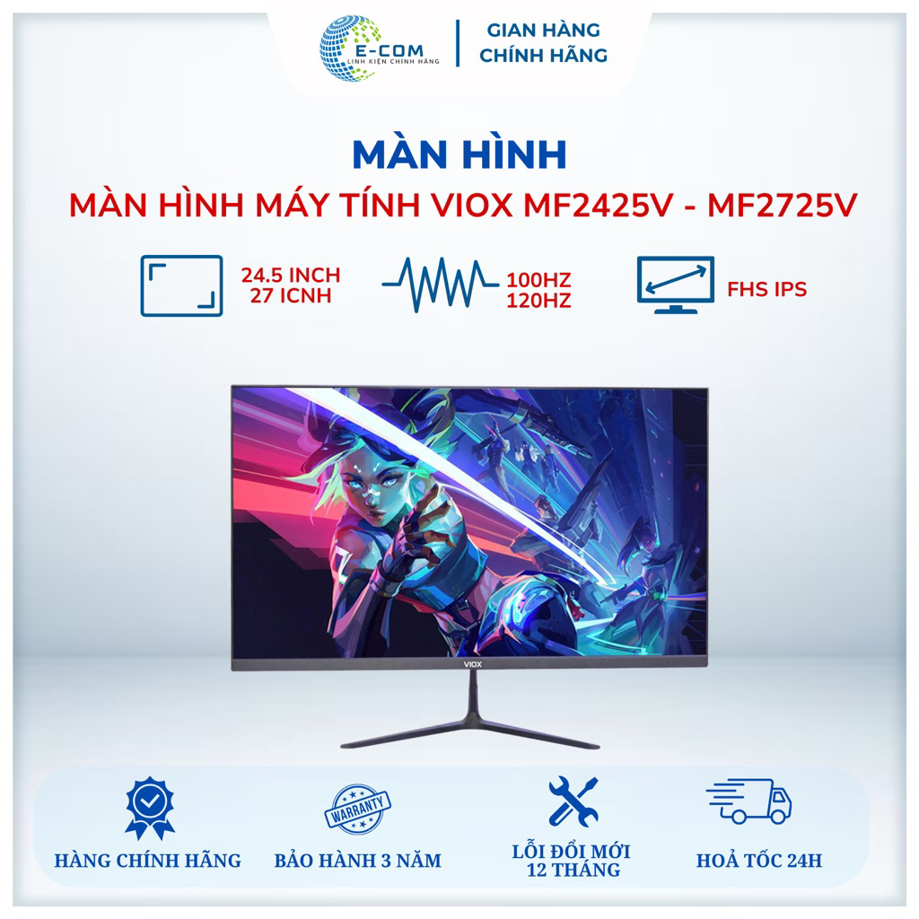 Màn hình máy tính VIOX Gaming MF2425-V 24.5” 100Hz / MF2725-V 27” 120Hz, Full HD