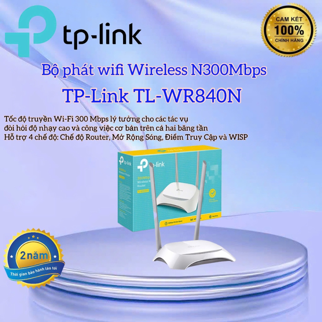 Bộ phát wifi TP-Link TL-WR840N Wireless N300Mbps