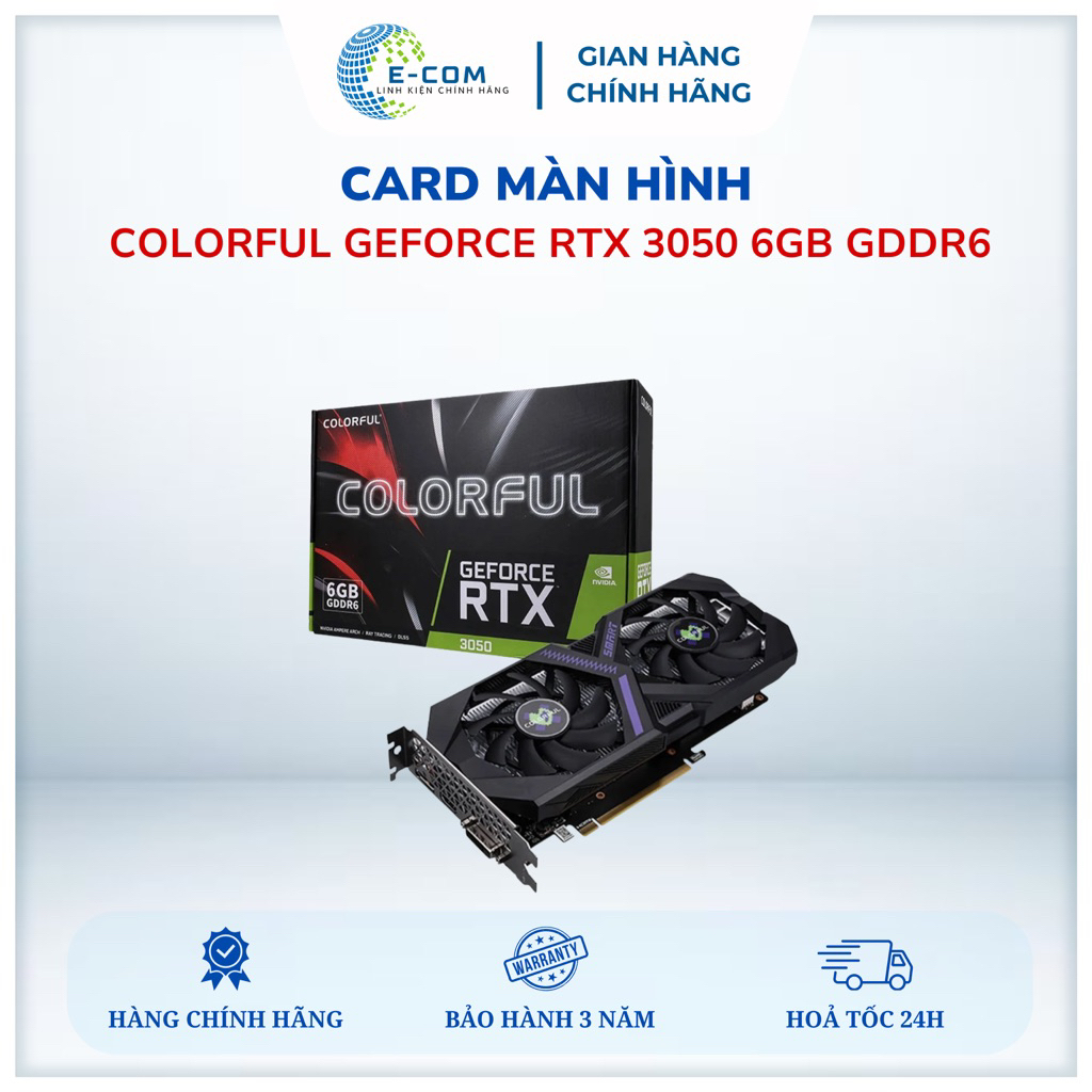 Card màn hình VGA COLORFUL RTX 3050 6GB GDDR6