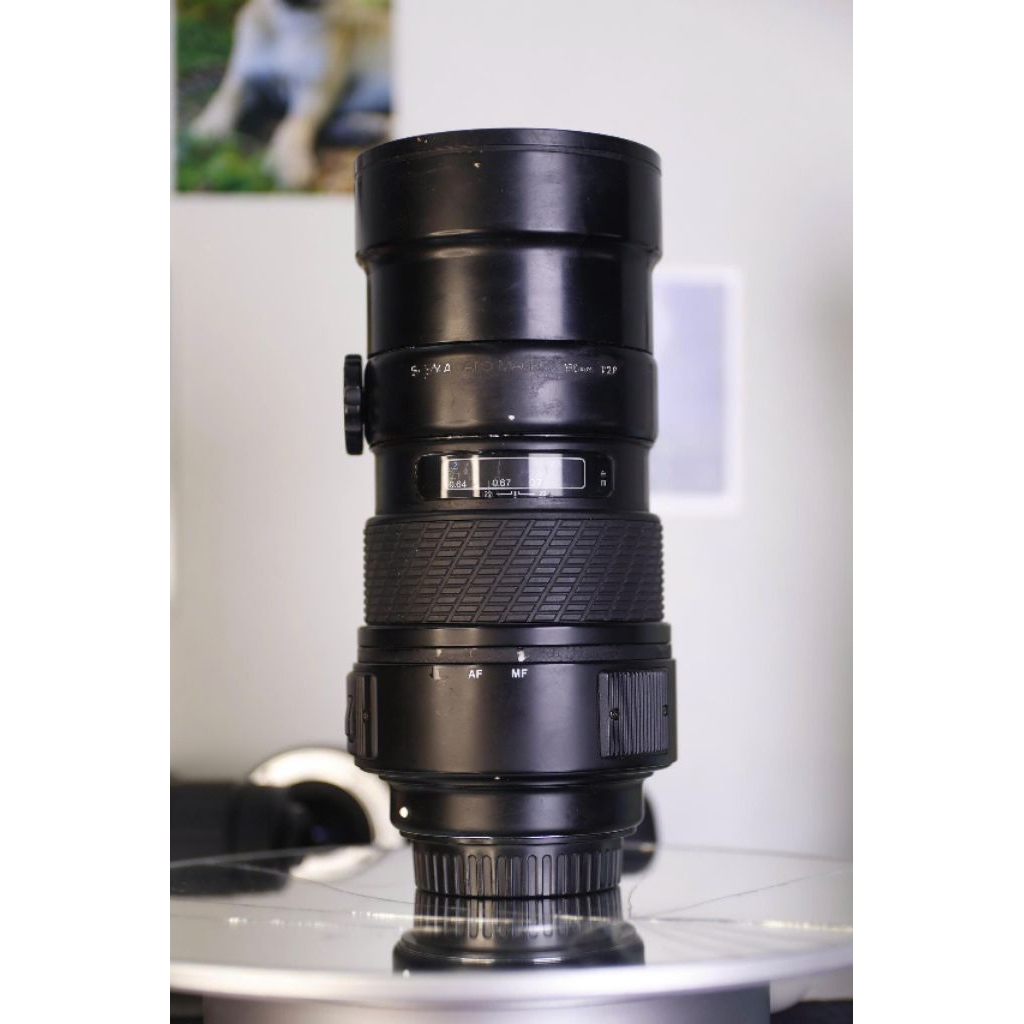 Lens Canon Sigma 180mm F2.8 AF APO MACRO ZEN Coated ngàm EF (full frame  - mặc định f2.8) Chỉnh khẩu bằng tay