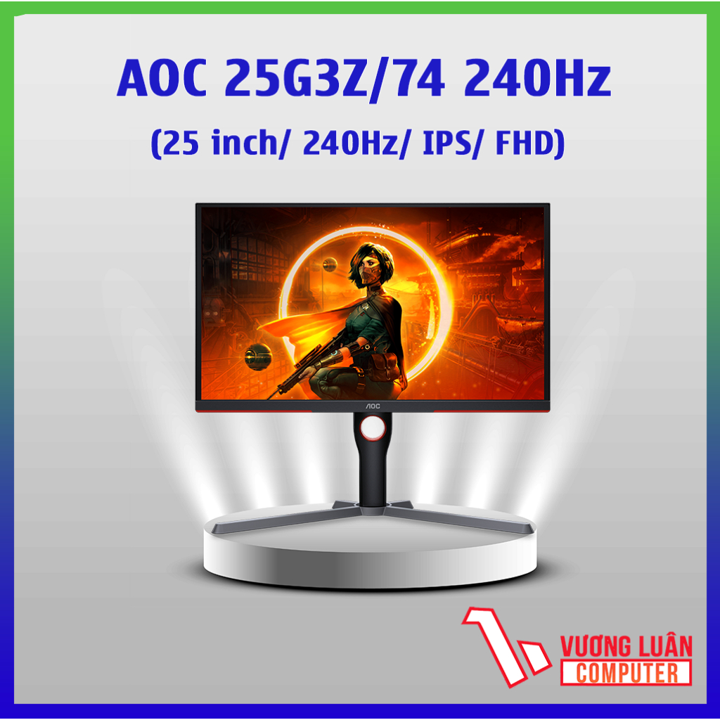 Màn hình Chơi Game 240Hz AOC 25G3Z /74 25 Inch Tấm nền IPS Chính-HÀNG CHÍNH HÃNG