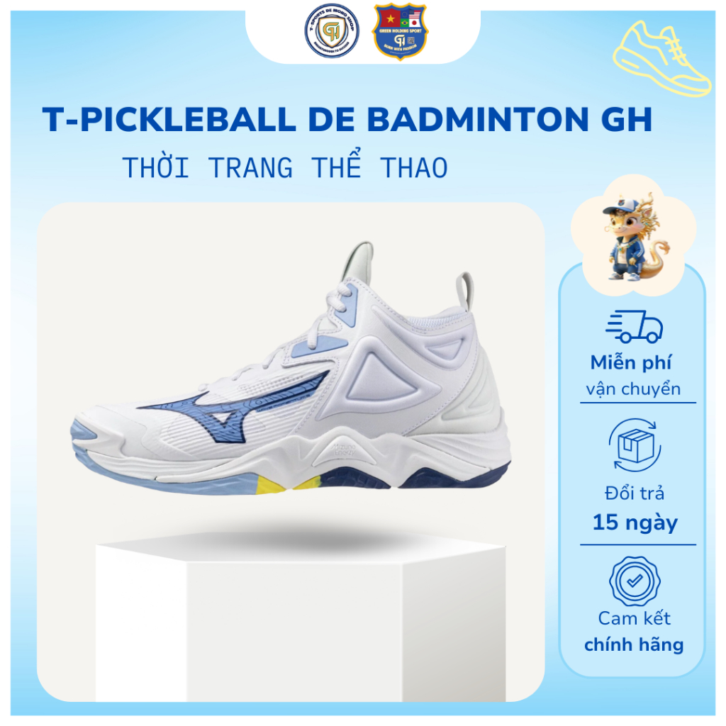 Giày Bóng Chuyển Mizuno Wave Momentum 3 MID - Bứt Tốc Mọi Pha Di Chuyển, Bảo Vệ Tối Đa Bàn Chân