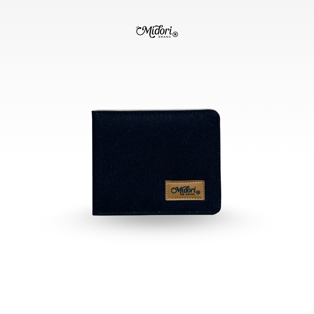 Ví Vải Đứng MISTER WALLET Canvas Nam Nữ Trượt Nước Unisex Nhiều Ngăn Đựng Tiền Thẻ | Midori M STUDIO
