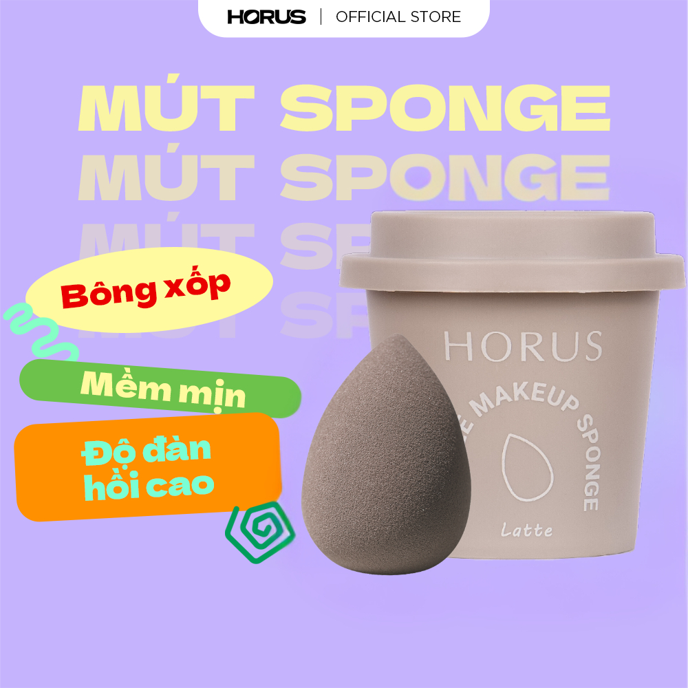 Horus Mút trang điểm Coffee Make Up Sponge