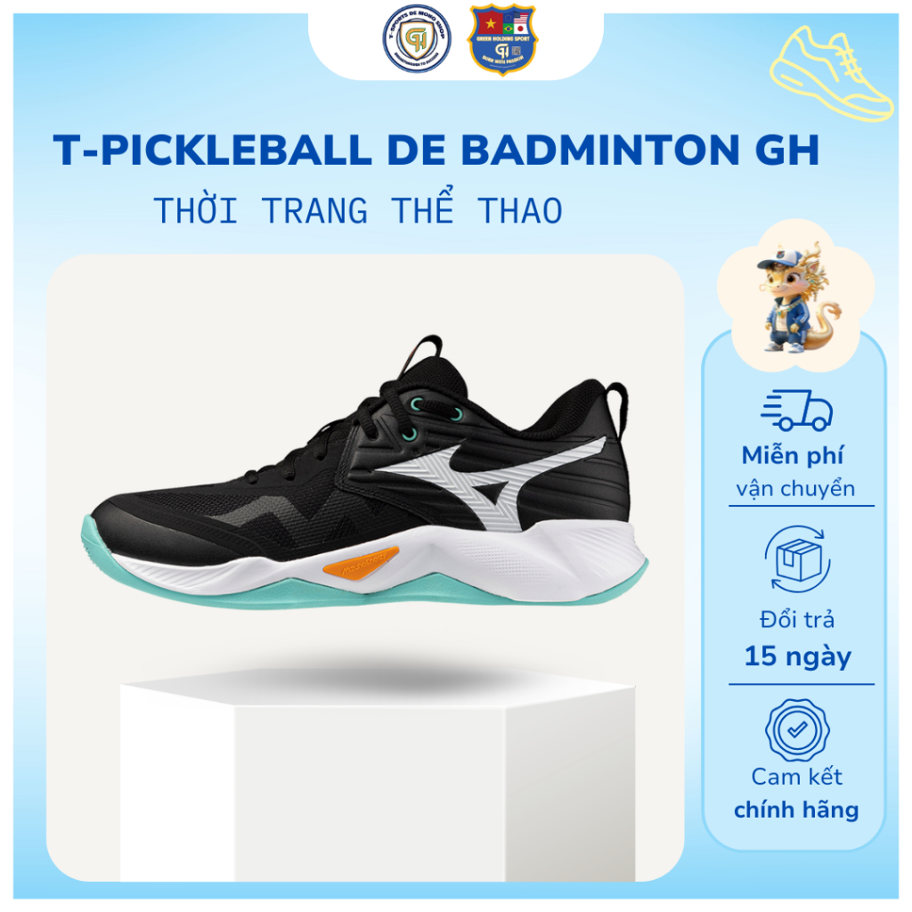 Giày Cầu Lông Mizuno Wave Momentum Pro Mid - Bật Nhảy Êm, Ổn Định Đỉnh Cao