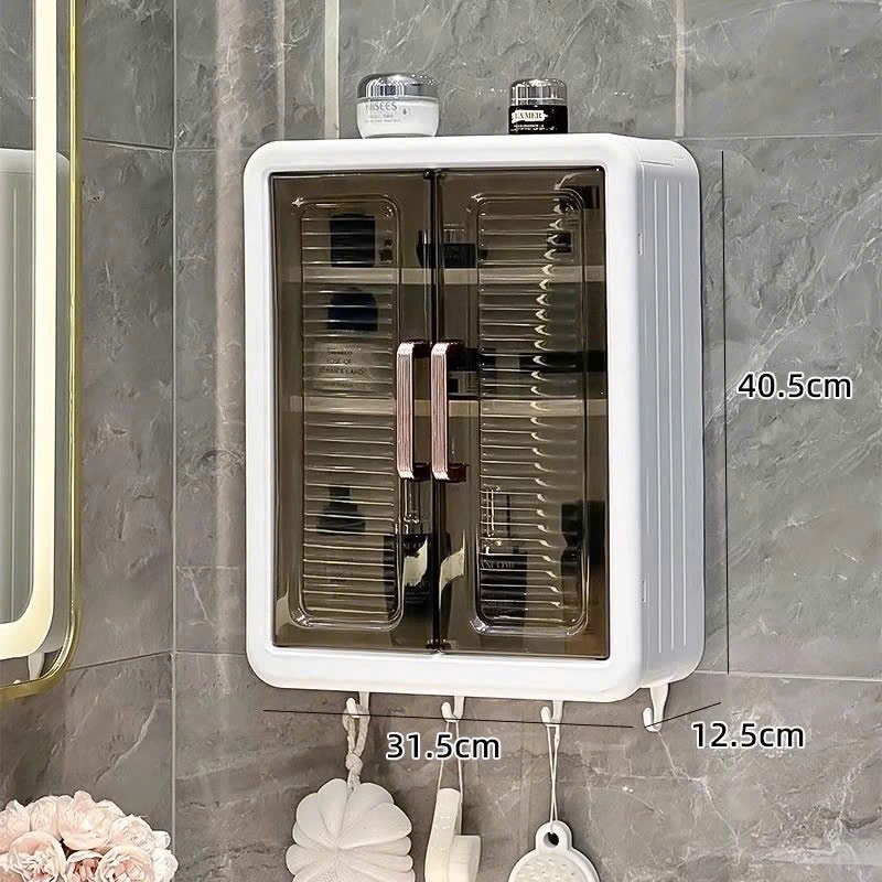 Kệ Đựng Gia Vị, Mỹ Phẩm Gắn Tường Đựng Đồ Đa Năng Không Khoan Đục, Nhiều Ngăn Tiện Dụng