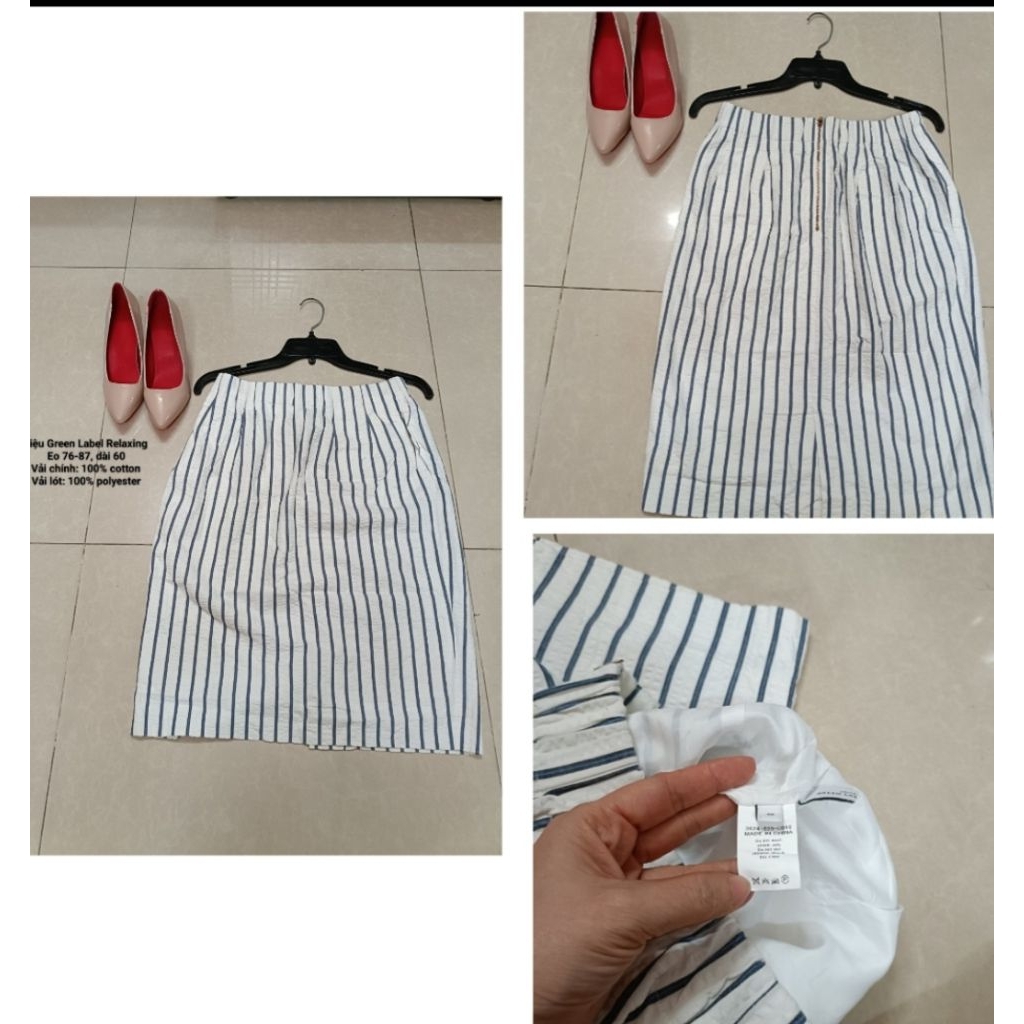 CV62#CHÂN VÁY GREEN LABEL RELAXING