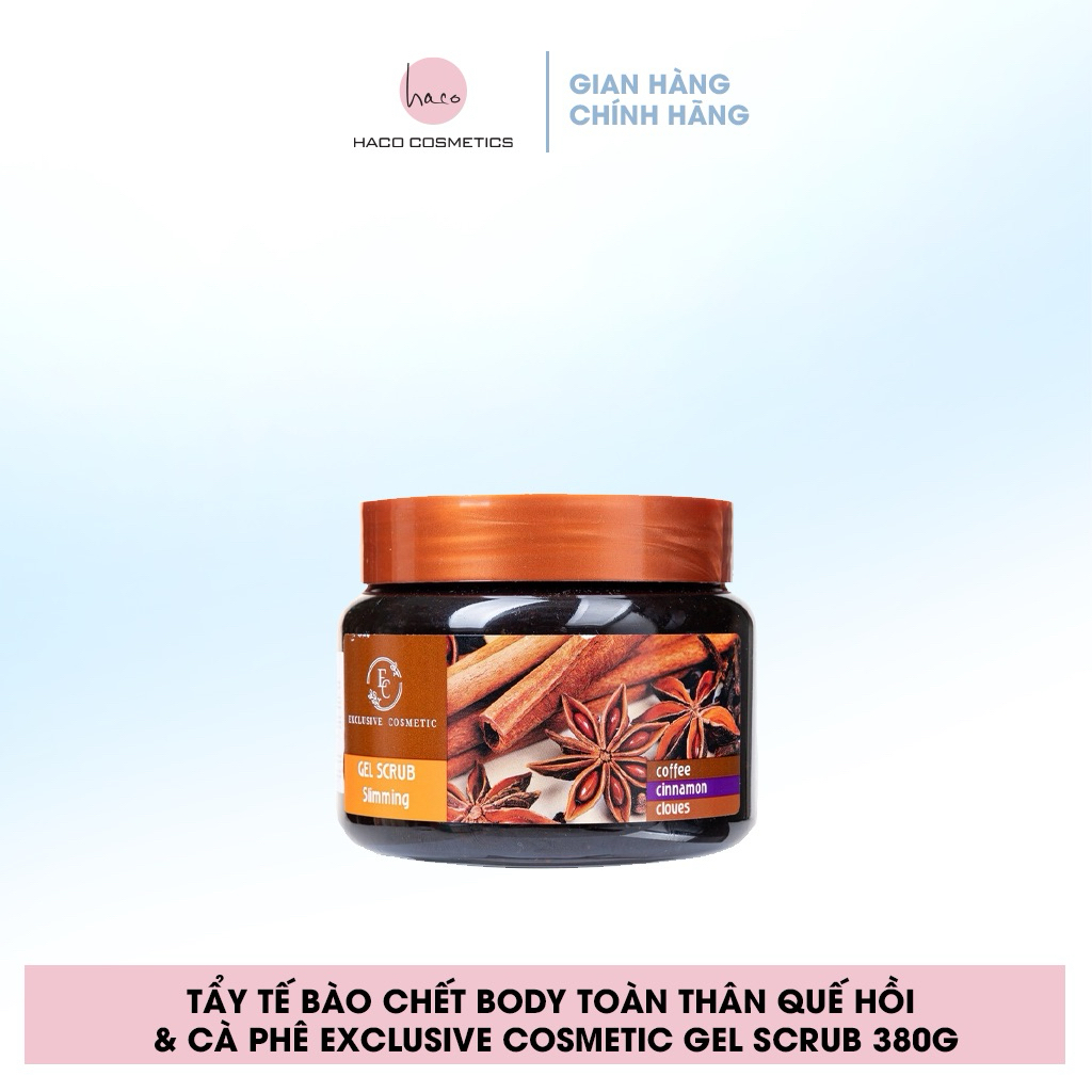 Tẩy Da Chết Toàn Thân Exclusive Cosmetic Quế Hồi Cafe 380g