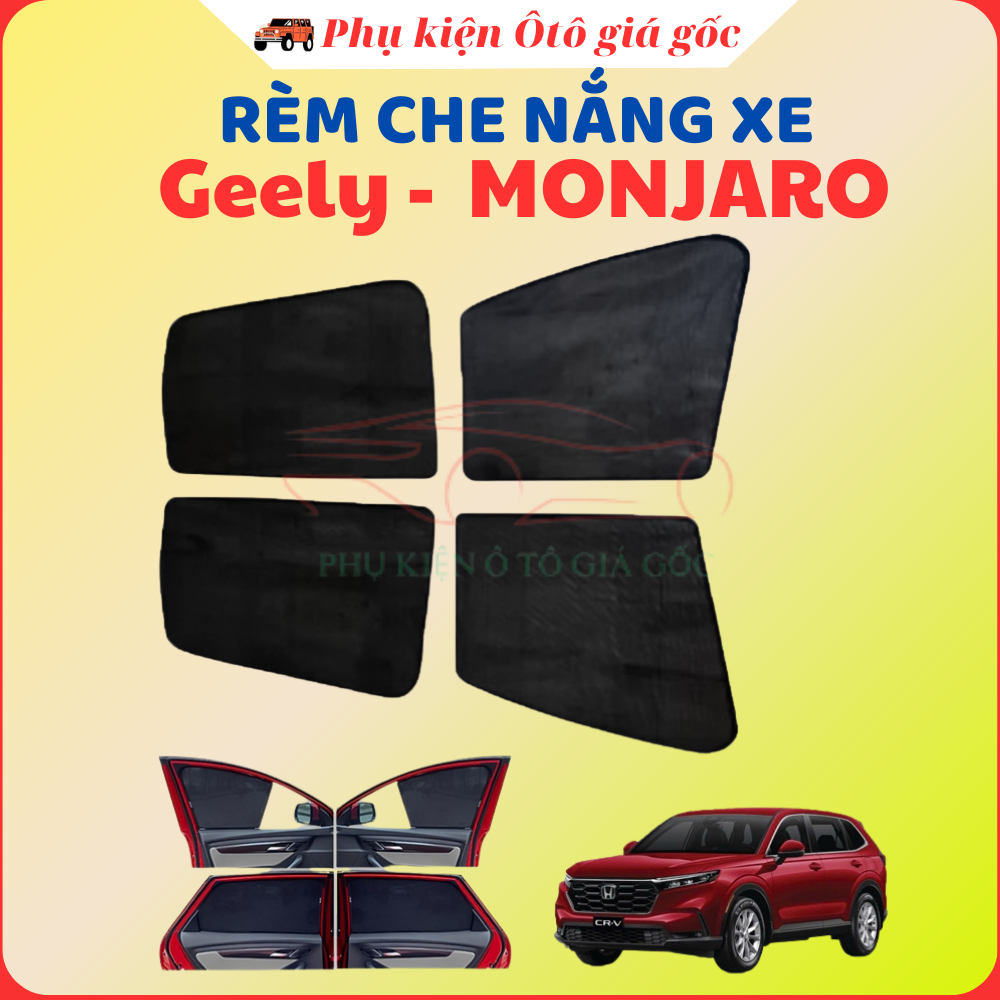 Rèm Che Nắng Cho Xe GEELY MONJARO Loại 1 Chống Tia, UV Tia Cực Tím Bảo Hành 2 Năm