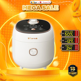 Nồi Cơm Điện 4L Bear DFB-B40Z9, 800W, Lòng Nồi 6 Lớp Chống Dính, Hâm Nóng Hẹn Giờ, Bảo Hành 18 tháng