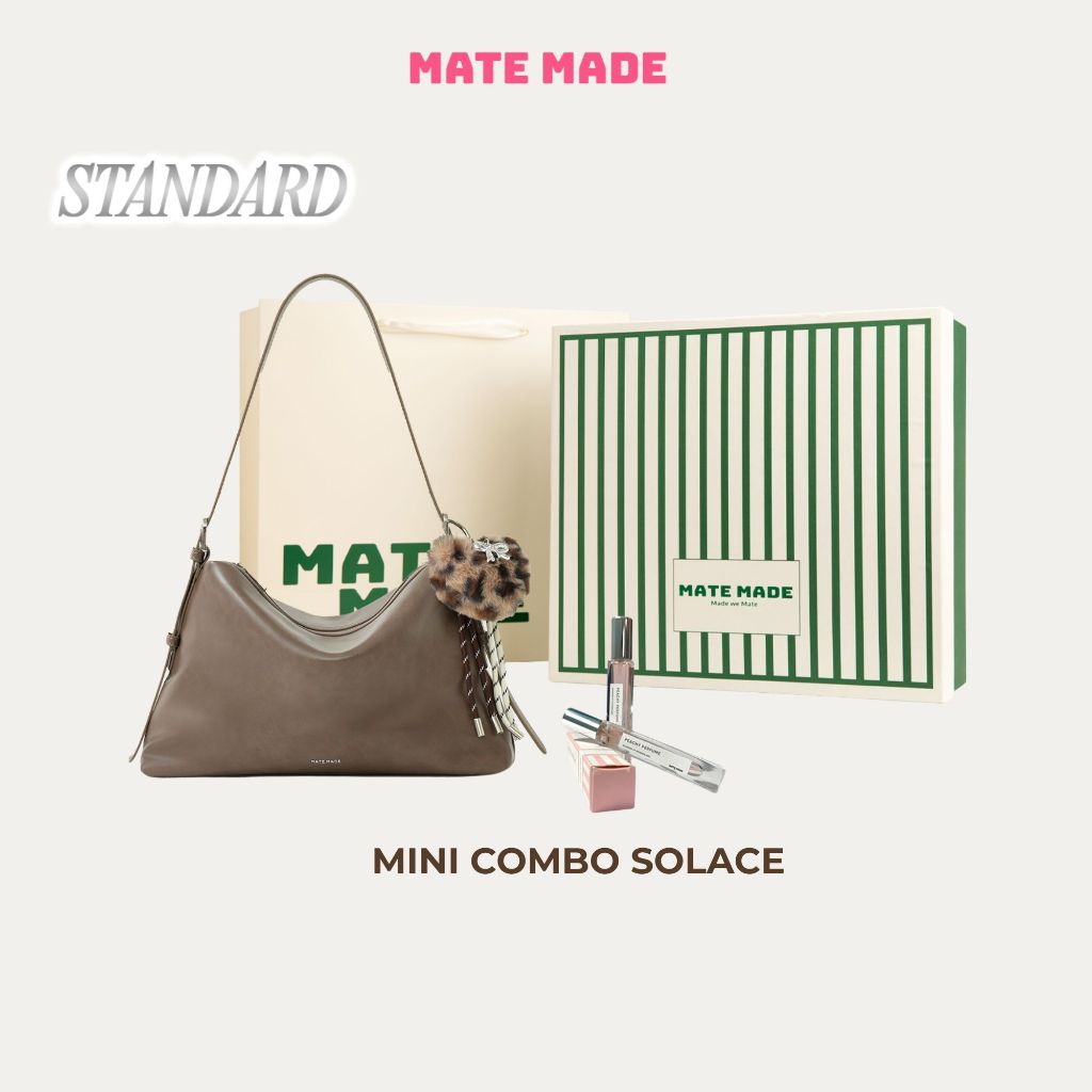Túi Xách Solace + Charm + Nước Hoa Peachy + Hộp Quà Xanh + Combo Solace MATE MADE