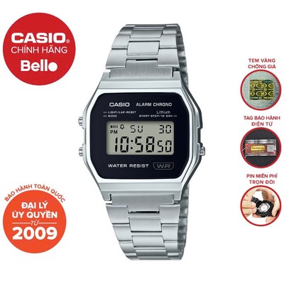 Đồng hồ Nam dây thép Casio Vintage Nam A158WEA chính hãng bảo hành 1 năm Pin trọn đời