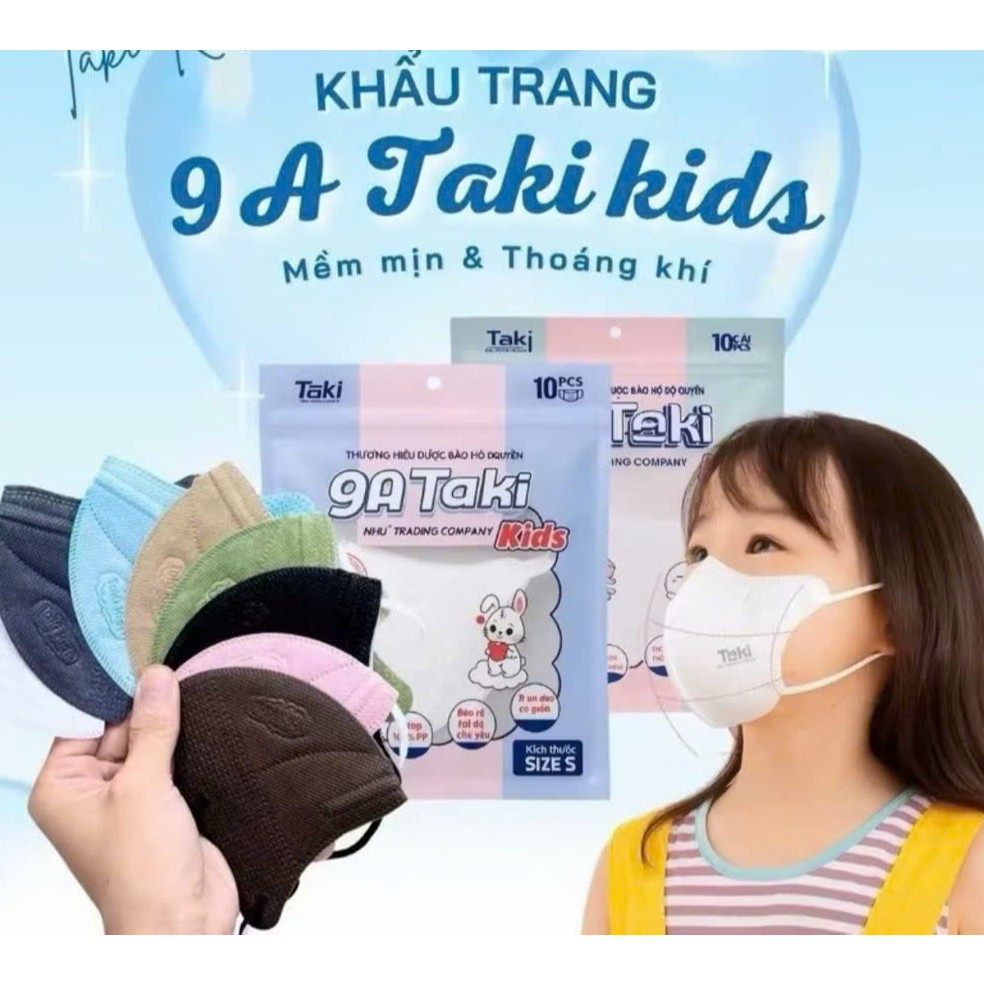 200 cái khẩu trang 9a trẻ em, chính hãng TAKI