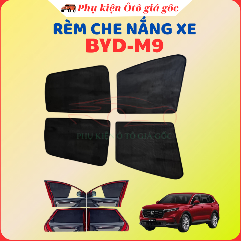 Rèm Che Nắng Xe BYD M9 Loại 1 Chống Tia UV Bảo Hành 2 Năm