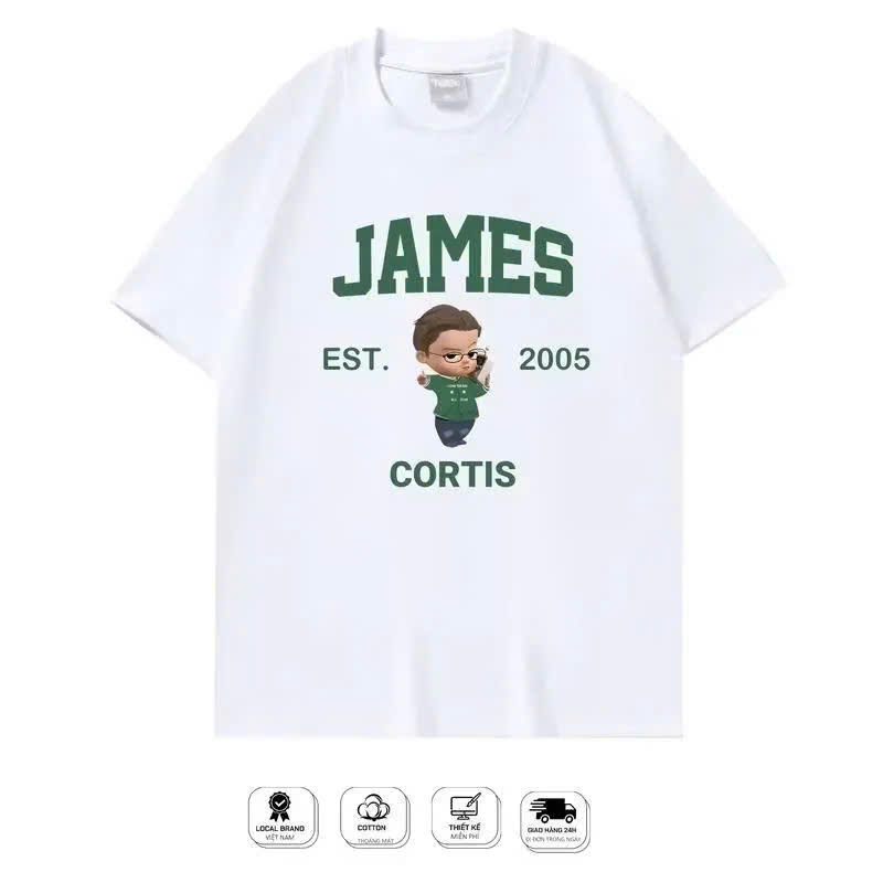 áo james Cortis , áo Cortis - áo in chipi james nhóm COLOR OUTSIDE THE LINES