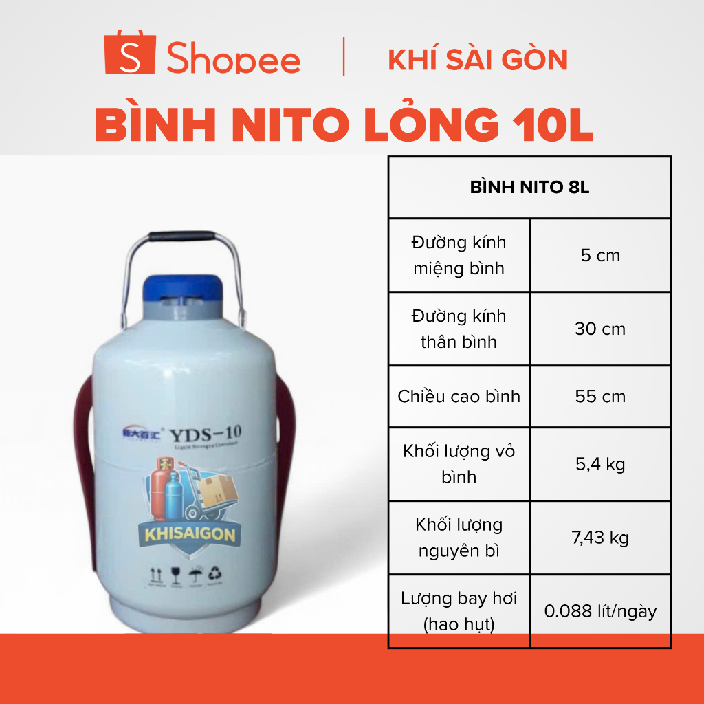 BÌNH CHỨA NITO LỎNG 10 LÍT YDS-10