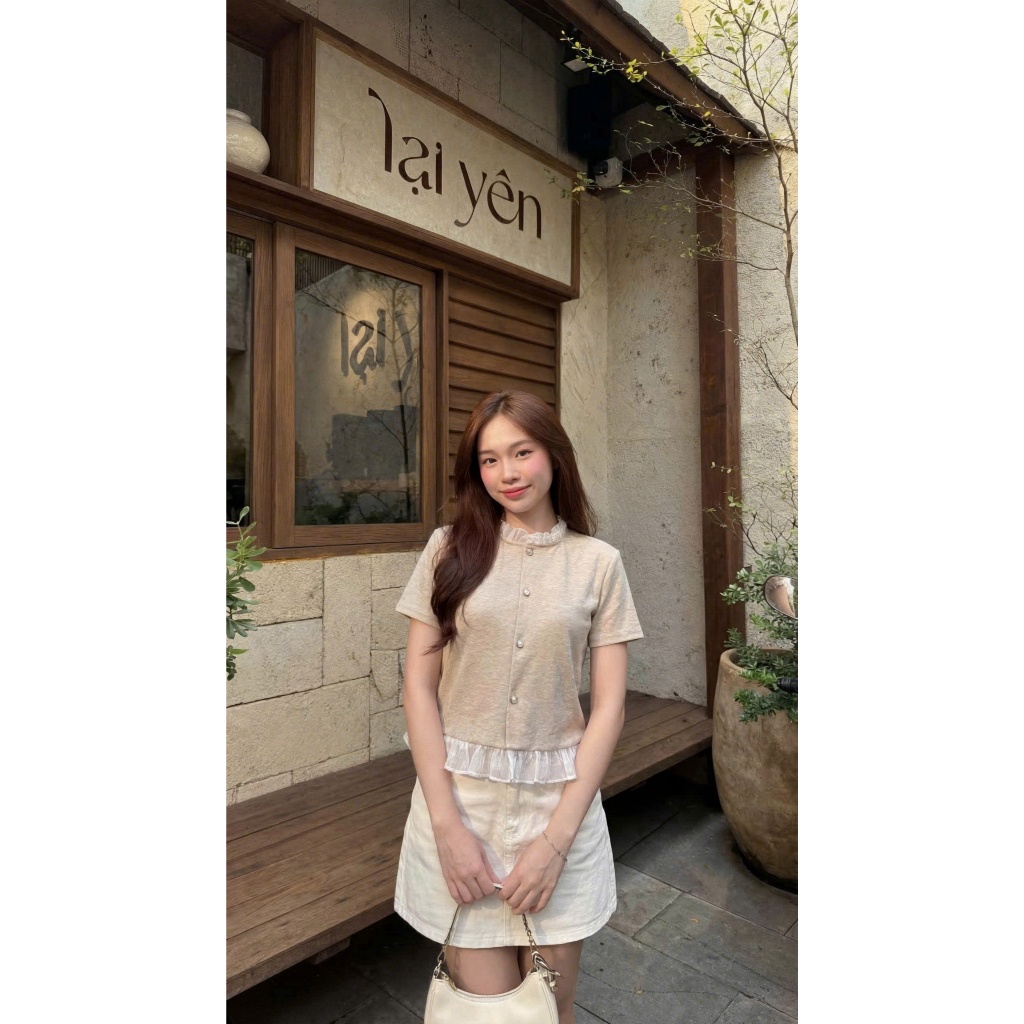 Áo nữ tay dài dáng cardigan cổ bèo phong cách tiểu thư nhẹ nhàng dễ phối đồ (kèm quà tặng) AOT093 | BigBuy360 - bigbuy360.vn