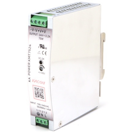 Nguồn Xung DIN-Rail SMPS KACON KMT75 12/24/48VDC