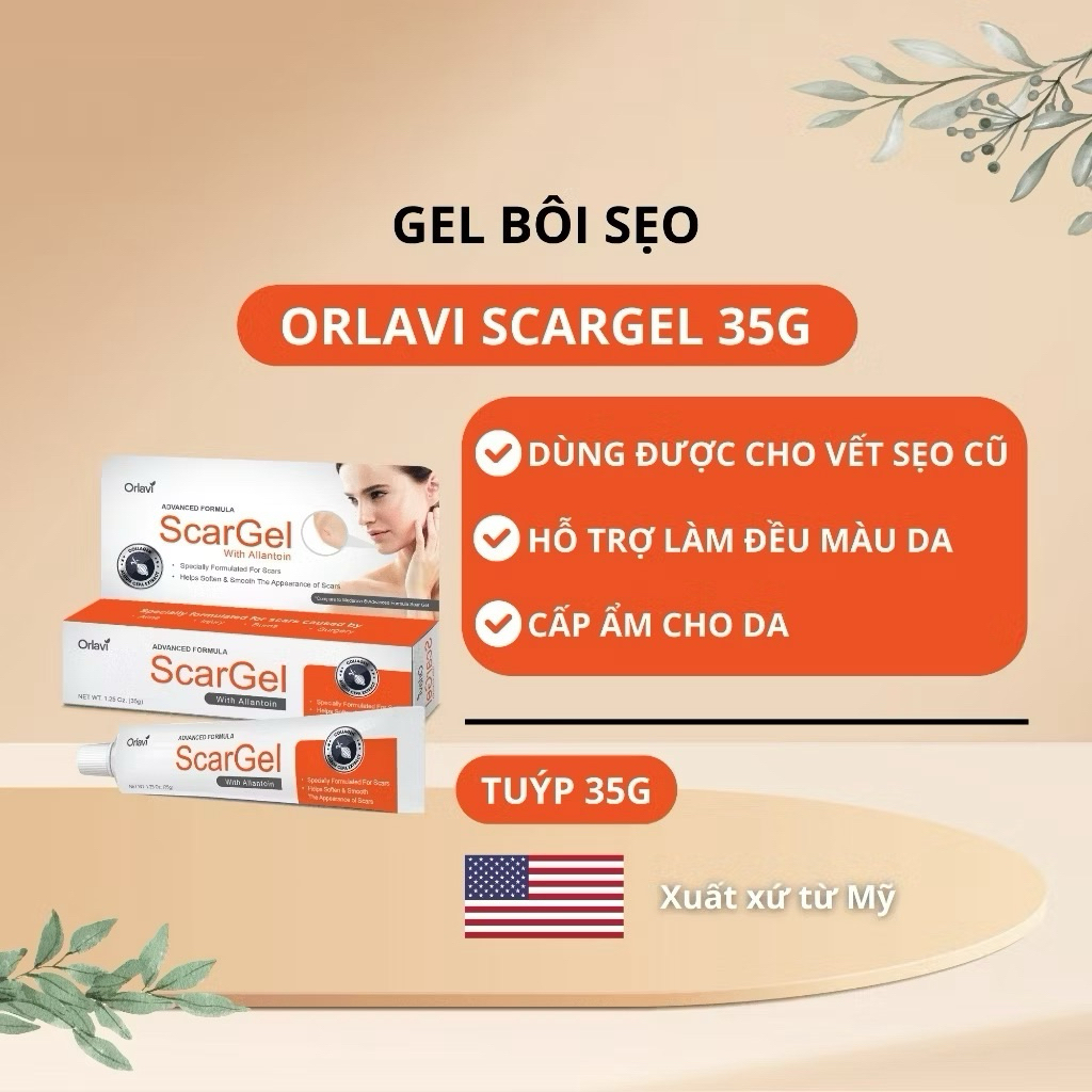 [ Date 6/26] Kem Mờ Sẹo Natureplex Orlavi ScarGel Hỗ Trợ Làm Mờ Sẹo Thâm, Sẹo Do Phẫu Thuật, Bỏng 35